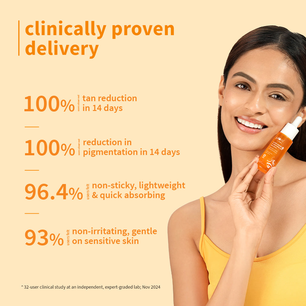 Plum 2% Alpha Arbutin & Hyaluronic Acid Tan Fading Face Serum | Reduces Tan In 14 Days |Suitable For Sensitive Skin | Dermat-Tested, 30ml Buy at Indicrest Image 3