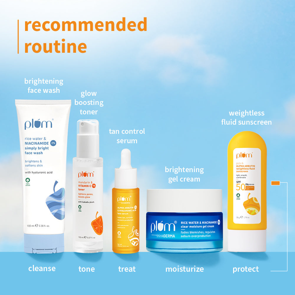 Plum Yuzu & Alpha Arbutin SPF 50 Weightless Fluid Sunscreen | Ultra-Light Texture | No White Cast | Non-Greasy, 50g Buy at Indicrest Image 8