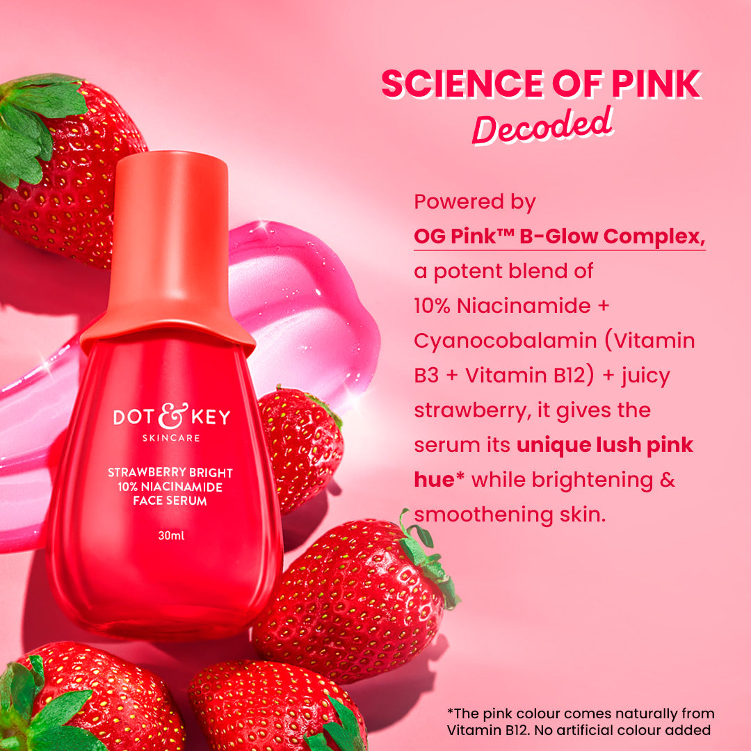 Dot & Key Strawberry Bright 10% Niacinamide Face Serum, 30ml Buy at Indicrest Image 2