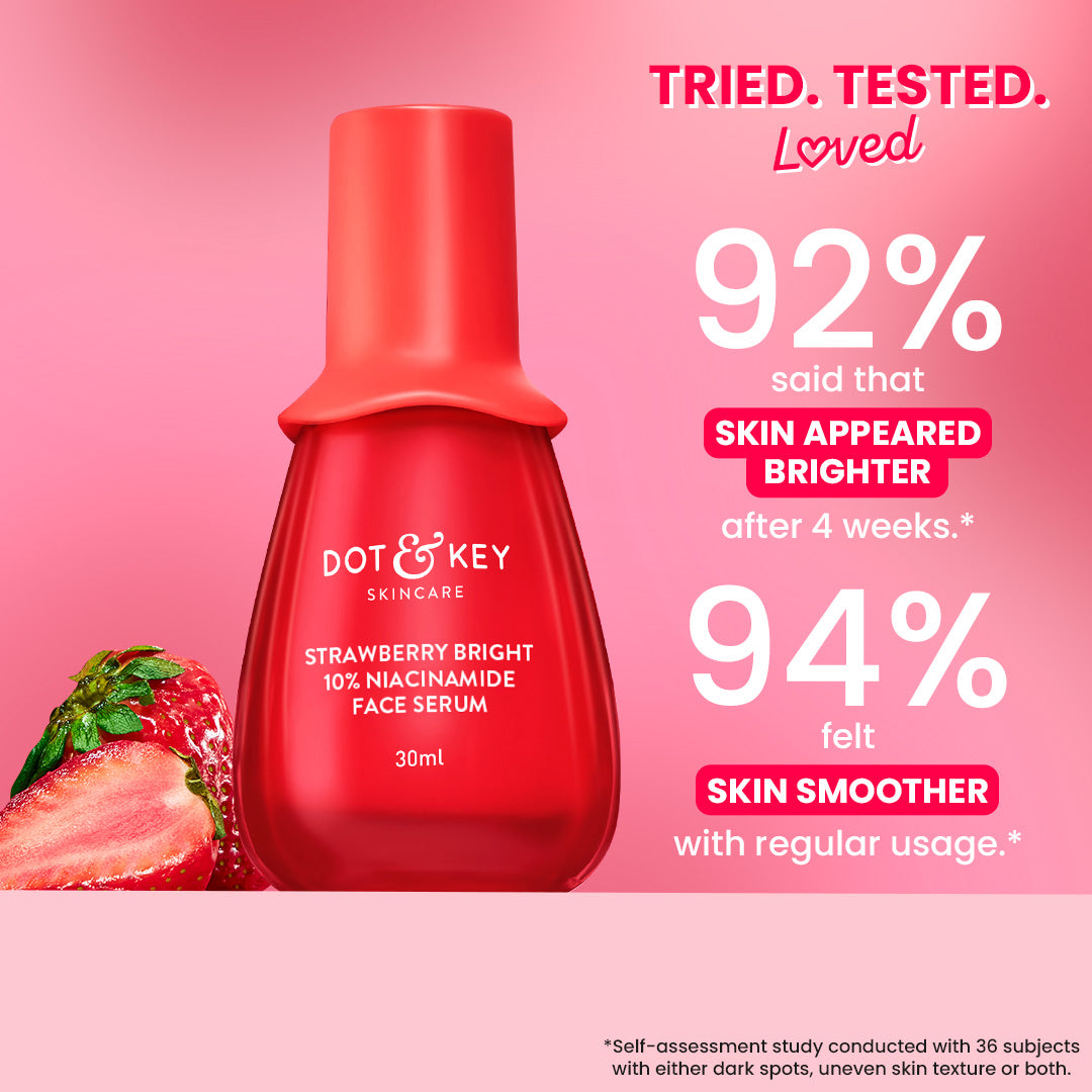 Dot & Key Strawberry Bright 10% Niacinamide Face Serum, 30ml Buy at Indicrest Image 6