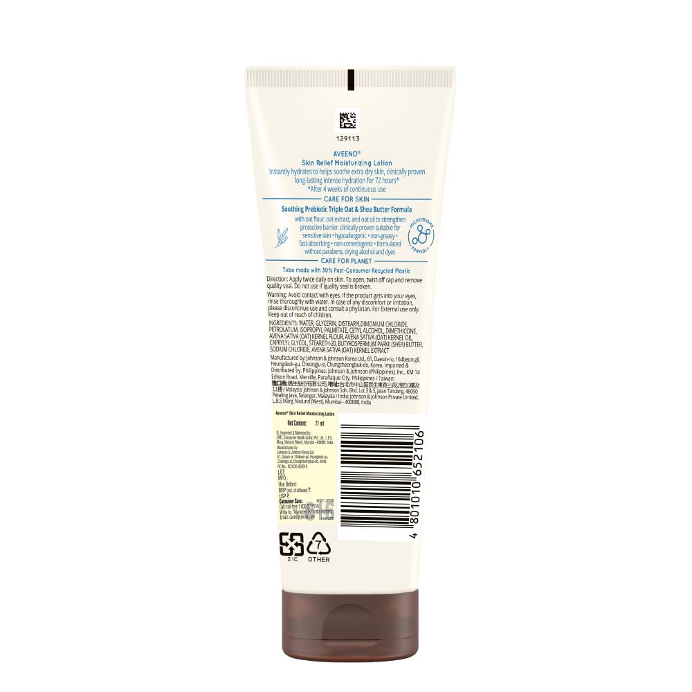 Aveeno Skin Relief Moisturizing Lotion, 71ml Buy at Indicrest Image 2