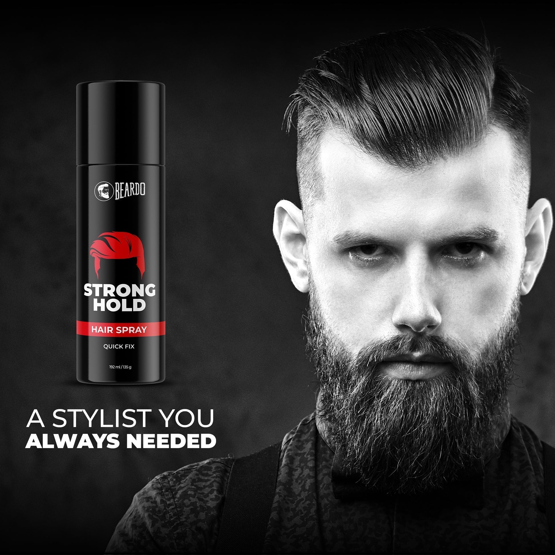 Beardo Hair Spray – Packaging Details