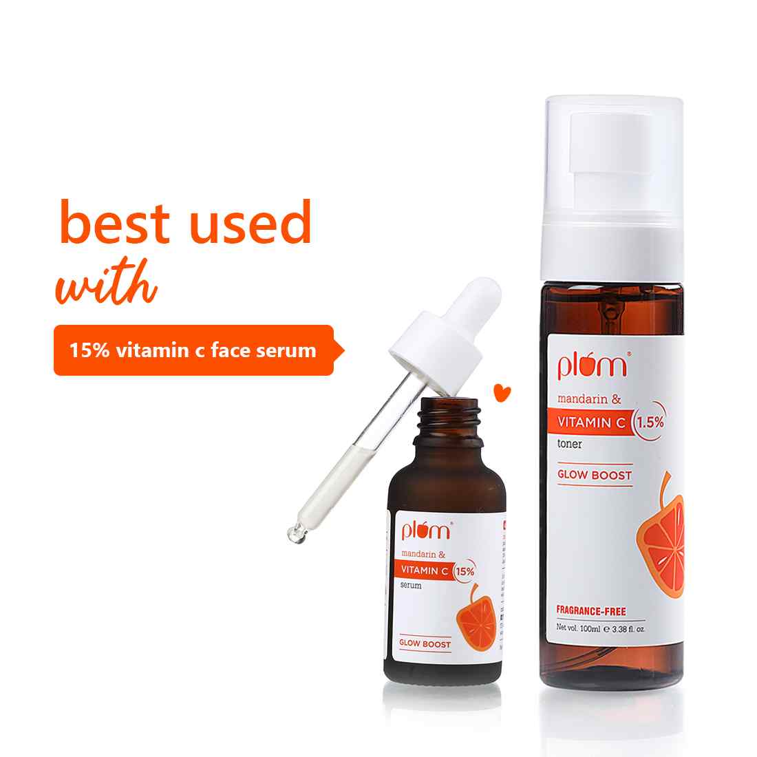Plum 1.5% Vitamin C & Mandarin Pore Tightening Face Toner | Boosts Glow | Fades Dark Spots & Hyperpigmentation, 100ml Buy at Indicrest Image 5