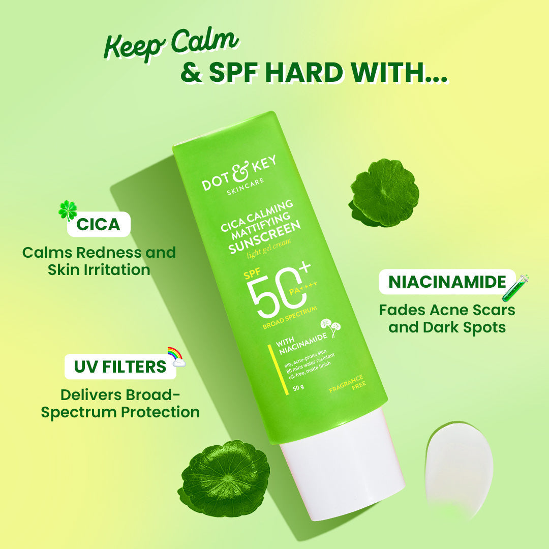 Dot & Key Cica + Niacinamide Matte Sunscreen SPF 50+ PA++++, 80g Buy at Indicrest Image 4