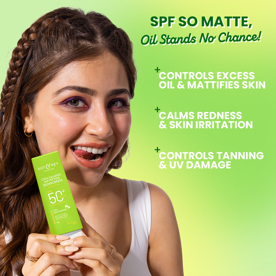 Dot & Key Cica + Niacinamide Matte Sunscreen SPF 50+ PA++++, 80g Buy at Indicrest Image 5