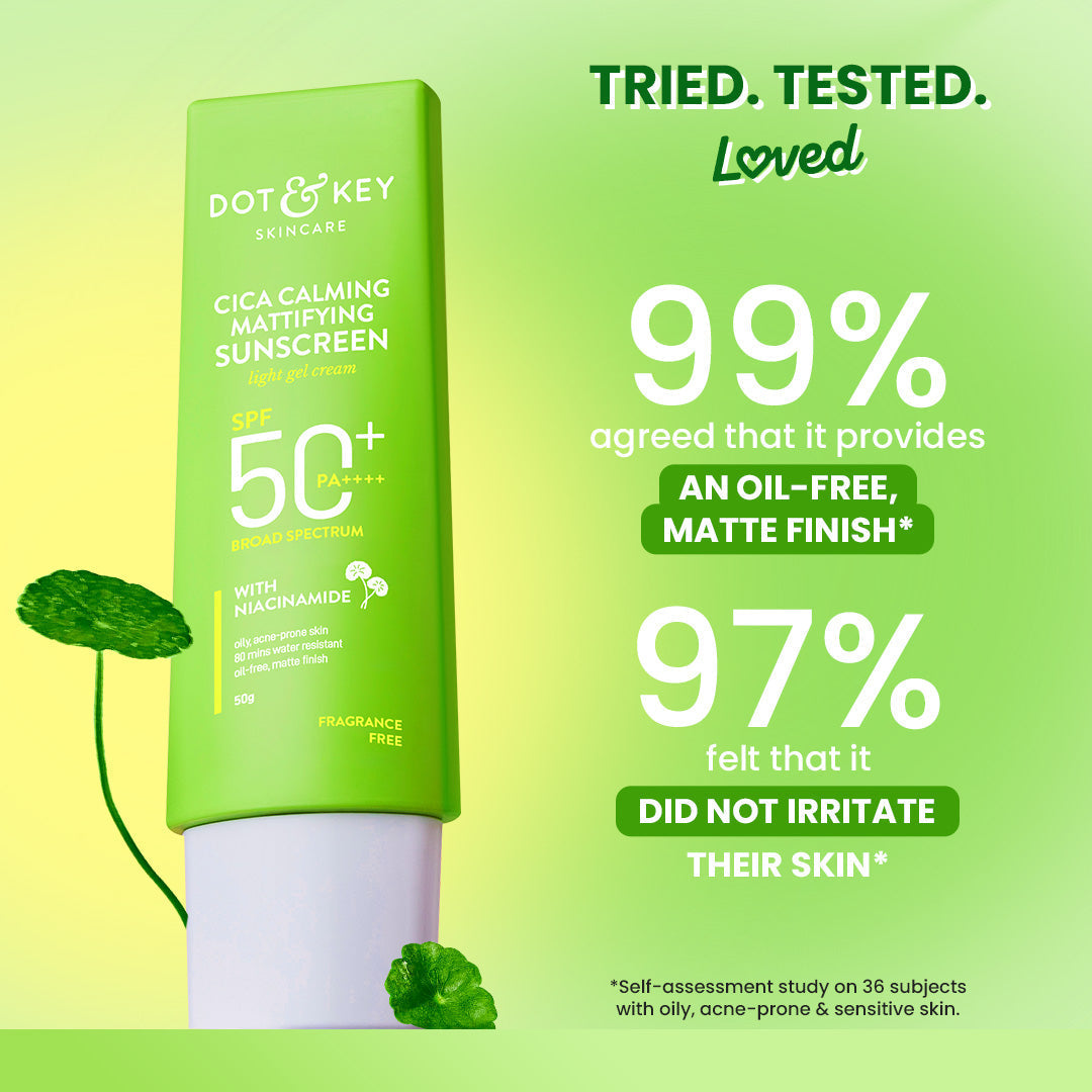 Dot & Key Cica + Niacinamide Matte Sunscreen SPF 50+ PA++++, 80g Buy at Indicrest Image 6