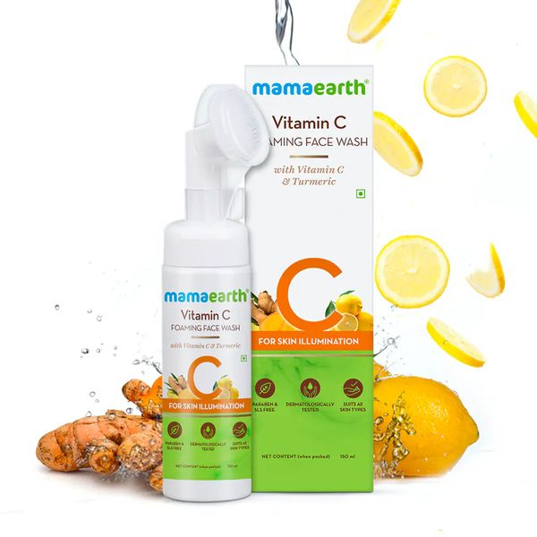 Foaming Face Wash with Built-in Brush Mamaearth