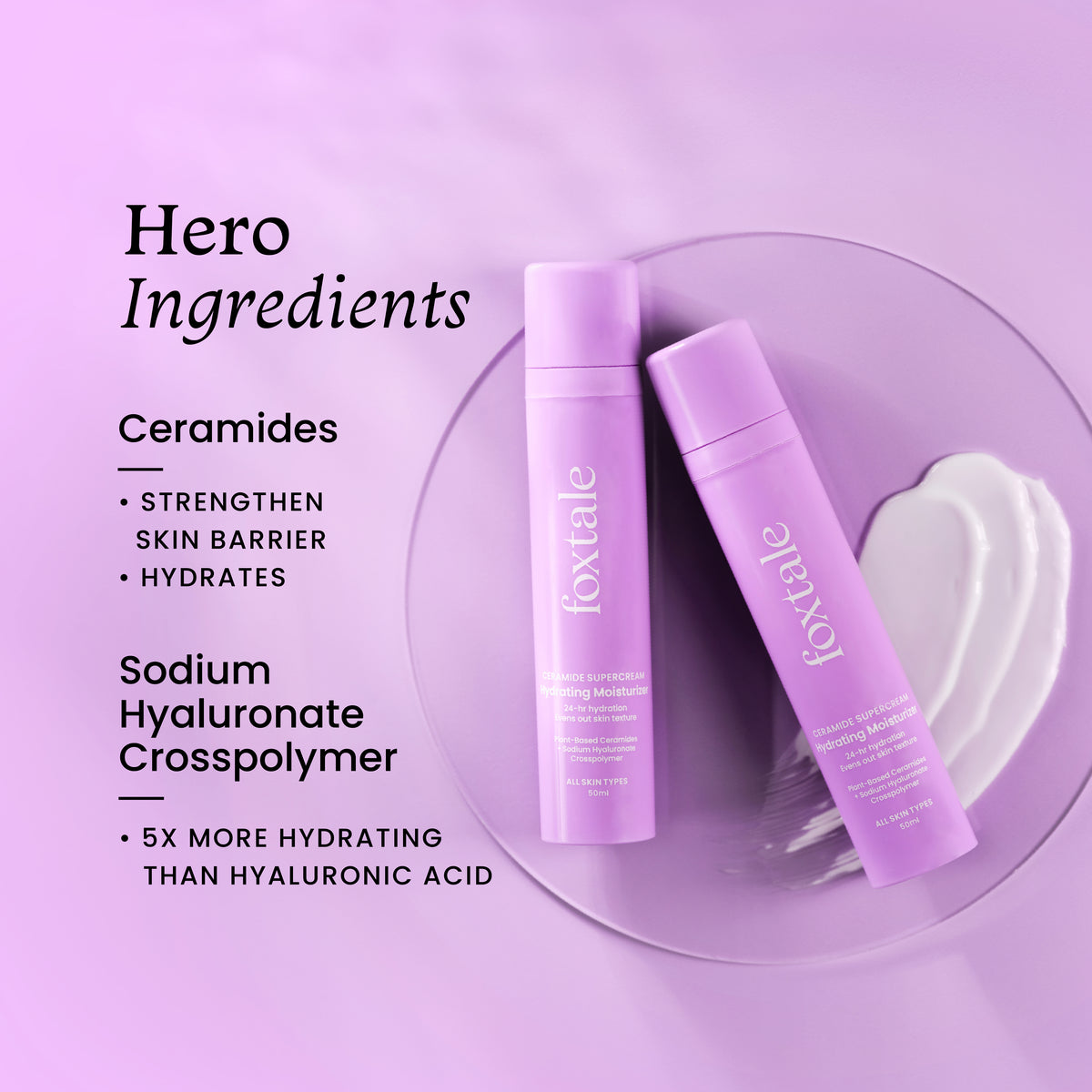 Foxtale Hydrating Moisturizer With Ceramide for Hydration All-day Long, 50ml3