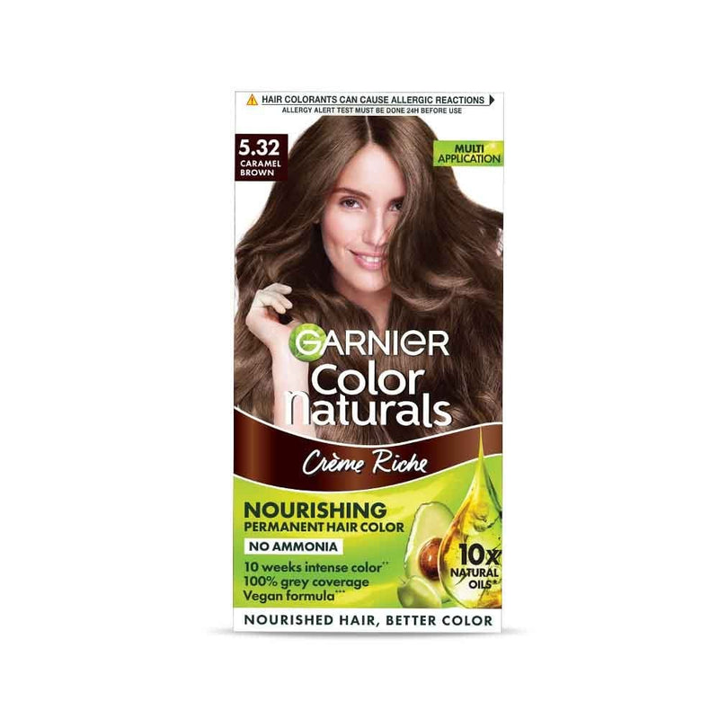 Garnier Color Naturals Caramel Brown Hair Colour Box Front Buy at Indicrest