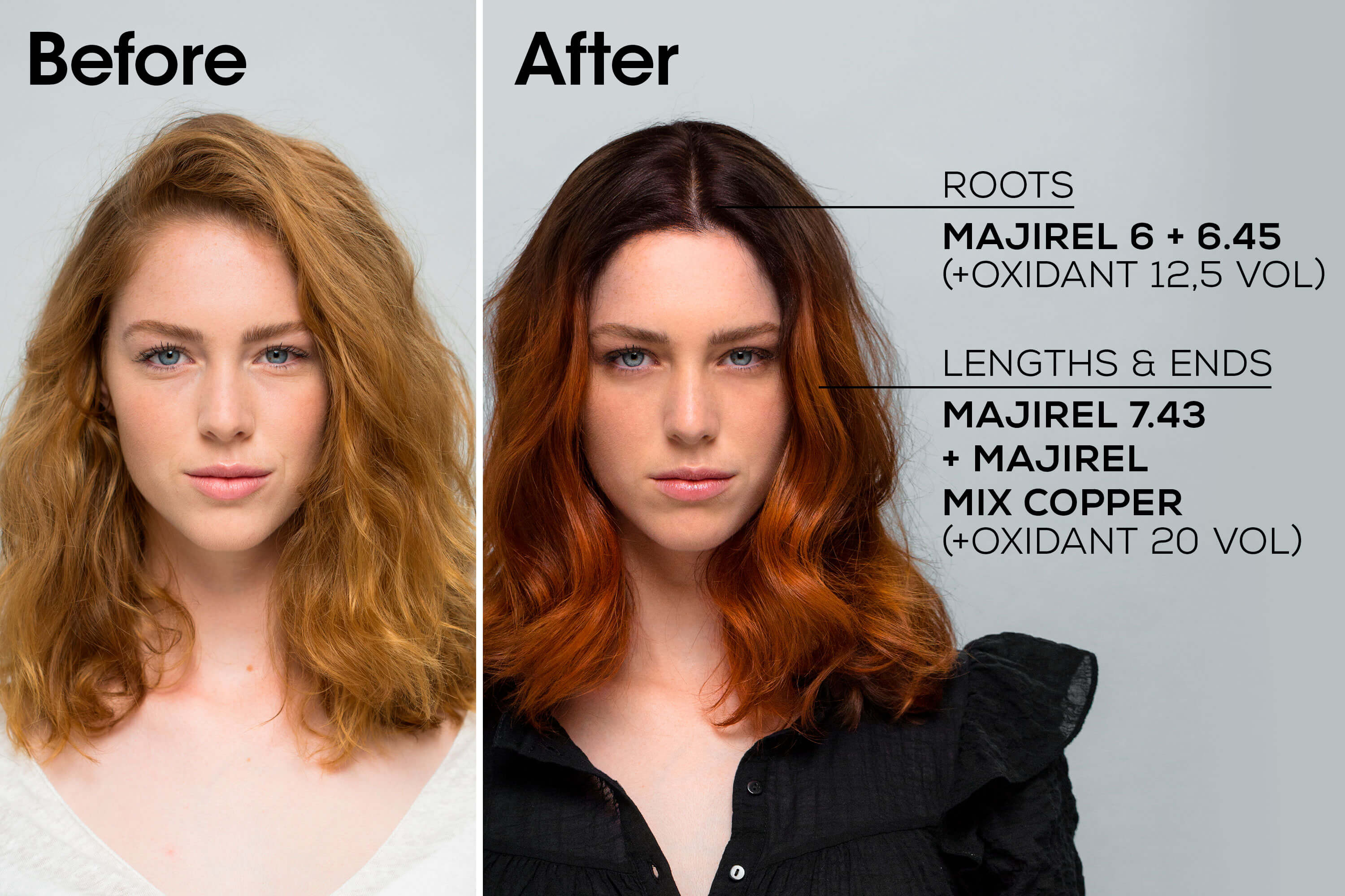 Model with glossy mahogany brown hair (shade 5.52) Buy at Indicrest Image 22