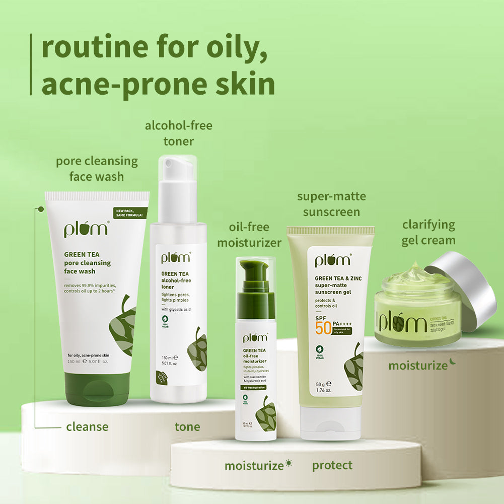 Plum Green Tea Pore Cleansing Face Wash for Acne | Controls Oil Upto 2-Hrs | Reduces Acne In 7 Days, 150ml Buy at Indicrest Image 11