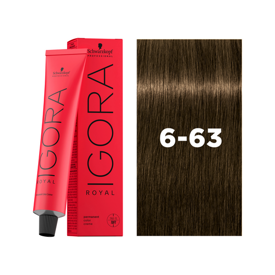 Schwarzkopf Professional Igora Royal 6-63 Dark Blonde Chocolate Matt, 60ml Buy at Indicrest