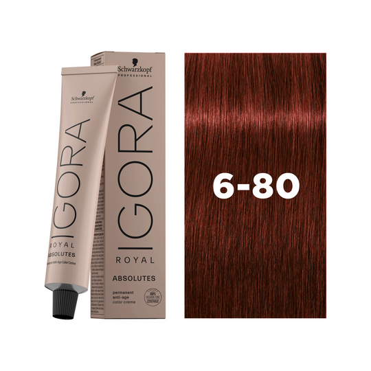 Schwarzkopf Professional Igora Royal Absolutes 6-80 Dark Blonde Red Natural, 60ml Buy at Indicrest