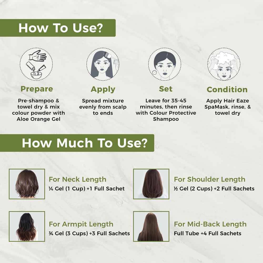 Indus Valley How to Use Herbal Gel Hair Colour Black 220ml Buy at Indicrest