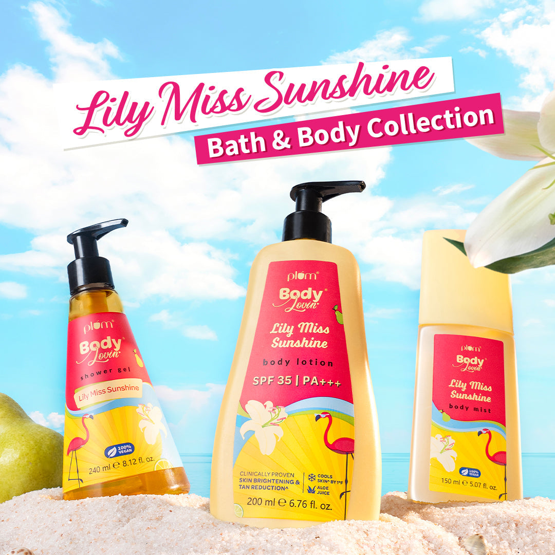 Plum Lily Miss Sunshine Shower Gel by Plum BodyLovin' | SLS-Free | Hydrating Formula | Fruity-Floral Fragrance | Aloe-Infused Body Wash, 240ml Buy at Indicrest Image 8