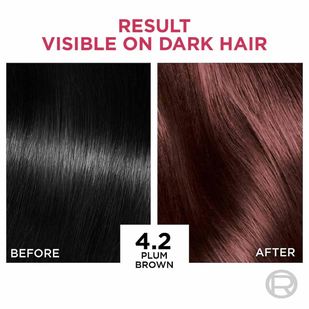 L'Oreal  Paris Excellence Creme Hair Color 4.2 Plum Brown (72ml+100g)3