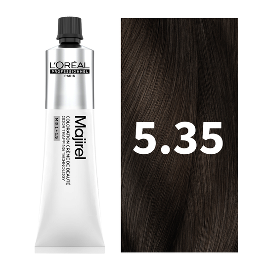 L'Oreal Professionnel Paris Majirel - 5.35 (Mahogany Golden Light Brown) 49.5 g Indicrest Buy at Indicrest