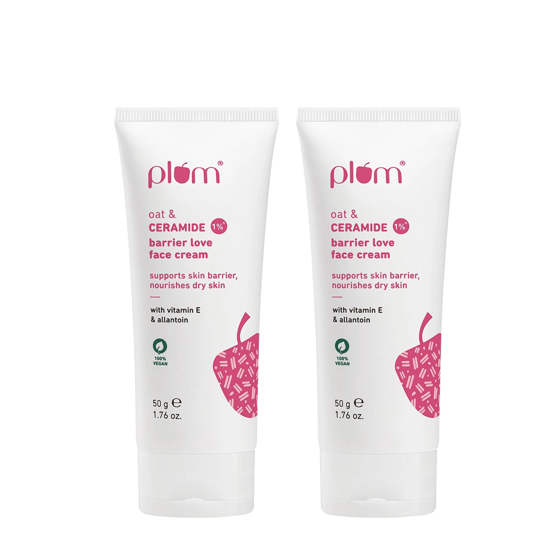 Plum Oat & 1% Ceramide Face Cream for Dry Skin | "3X Lasting Moisturization | Strengthens Skin Barrier | Dermat- Tested, 50g Buy at Indicrest Image 13