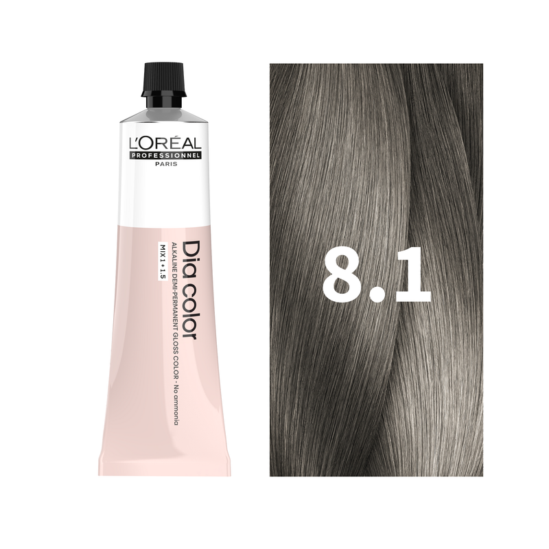 L'Oreal Professionnel Paris Dia Color 8.1 - Light Ash Blonde Hair Color, 60ml Buy at Indicrest
