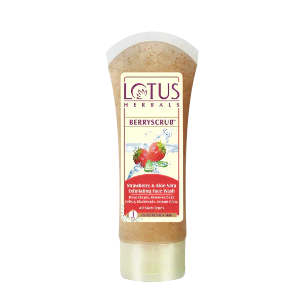 Lotus Herbals BerryScrub Face Wash, 80g - Indicrest Buy at Indicrest