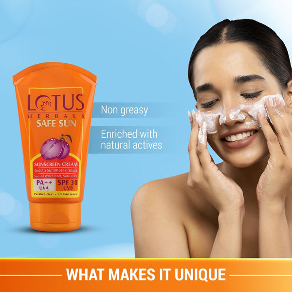 Lotus Herbals Safe Sun Sunblock Spf 30 Pa++, Sunscreen For Indian Summer Condition, (50g) - Indicrest Buy at Indicrest Image 5