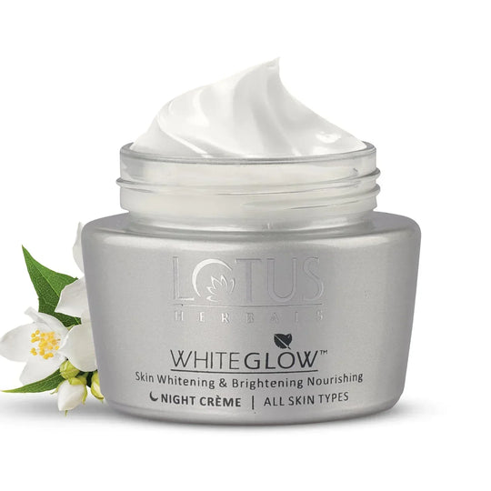 Lotus Herbals Cream, White Glow Skin Whitening & Brightening Nourishing Night Creme (60g) - Indicrest Buy at Indicrest
