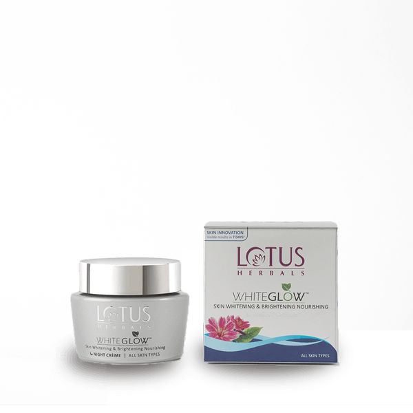 Lotus Herbals Cream, White Glow Skin Whitening & Brightening Nourishing Night Creme (60g) - Indicrest Buy at Indicrest Image 2