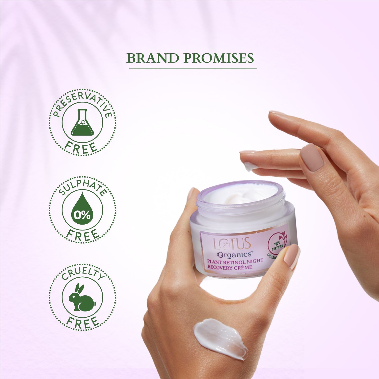 LOTUS ORG Bakuchiol Plant Retinol Night Recovery Creme 30g - Indicrest Buy at Indicrest Image 5