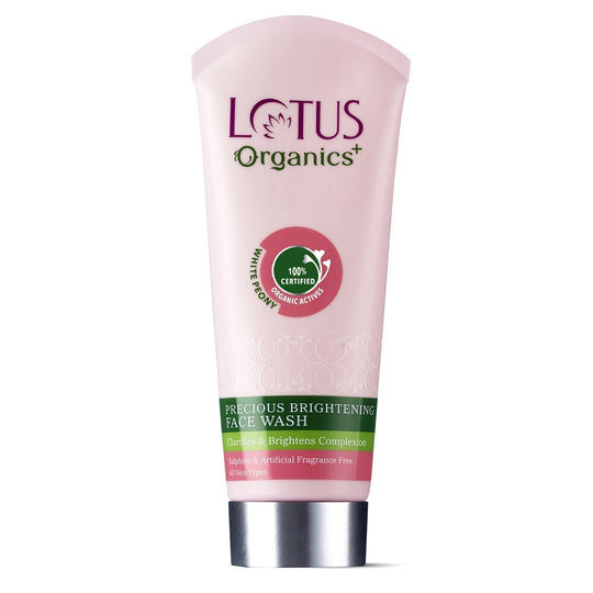 Lotus Organics+ Precious Brightening Face Wash, 100g – Cleanse & Illuminate Skin Buy at Indicrest