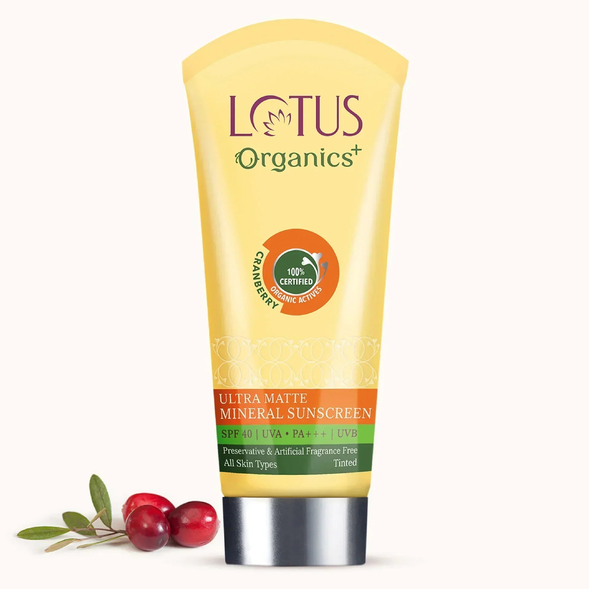 LOTUS ORG Ultra Matte Mineral Sunscreen SPF40 50g - Indicrest