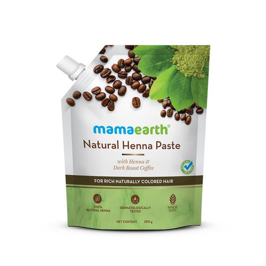 Mamaearth Natural Henna Paste for Rich Colored Hair 200g Pack Buy at Indicrest