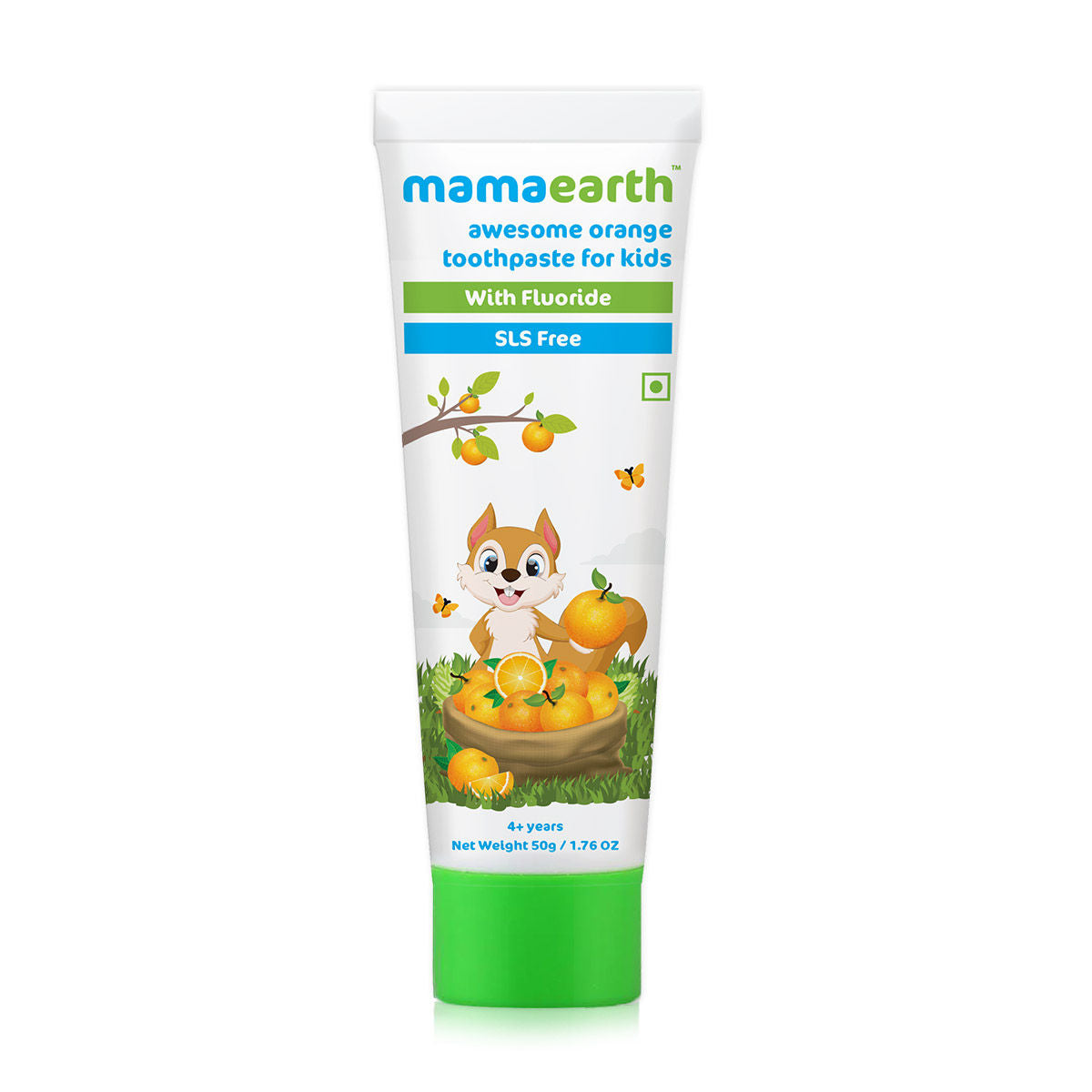 Mamaearth Orange Kids Toothpaste with Fluoride 50g Tube Buy at Indicrest