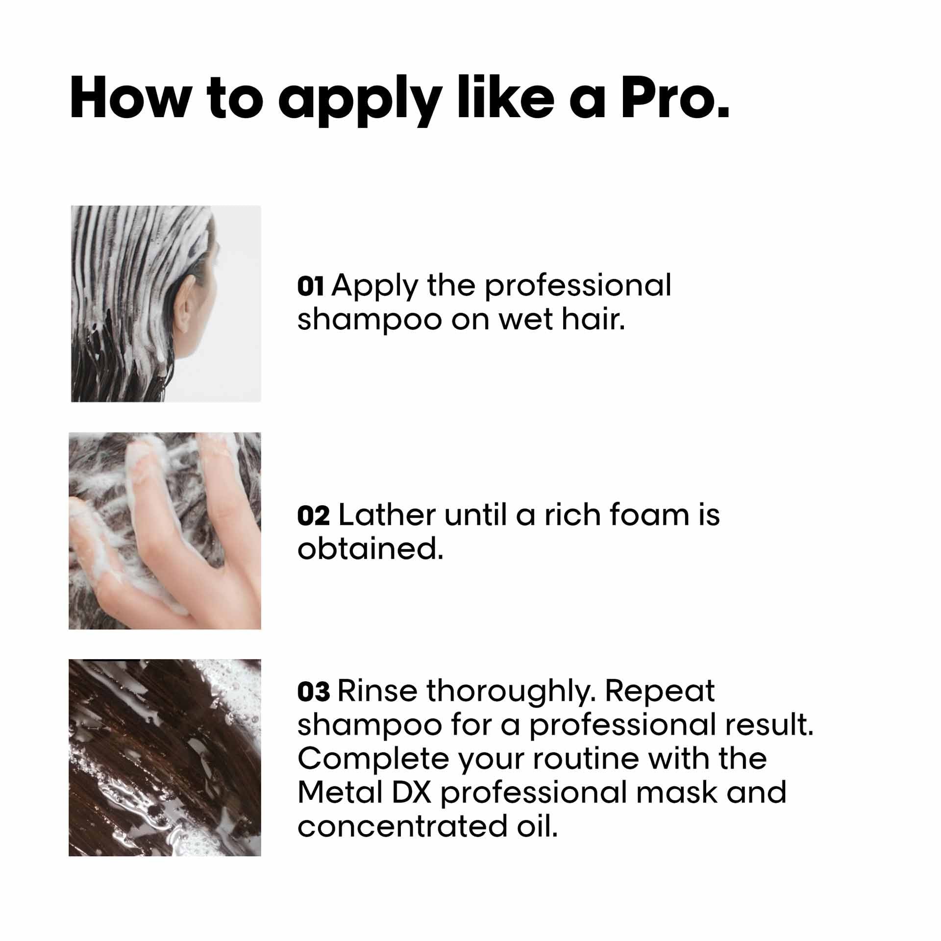 Metal-removal hair shampoo after colouring – Indicrest