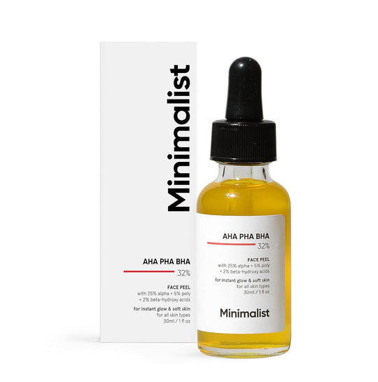 Minimalist AHA PHA BHA 32% Face Peel, 30ml - Indicrest Buy at Indicrest