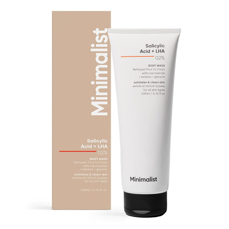 Minimalist Salicylic Acid + LHA 02% Body Wash - Indicrest Buy at Indicrest