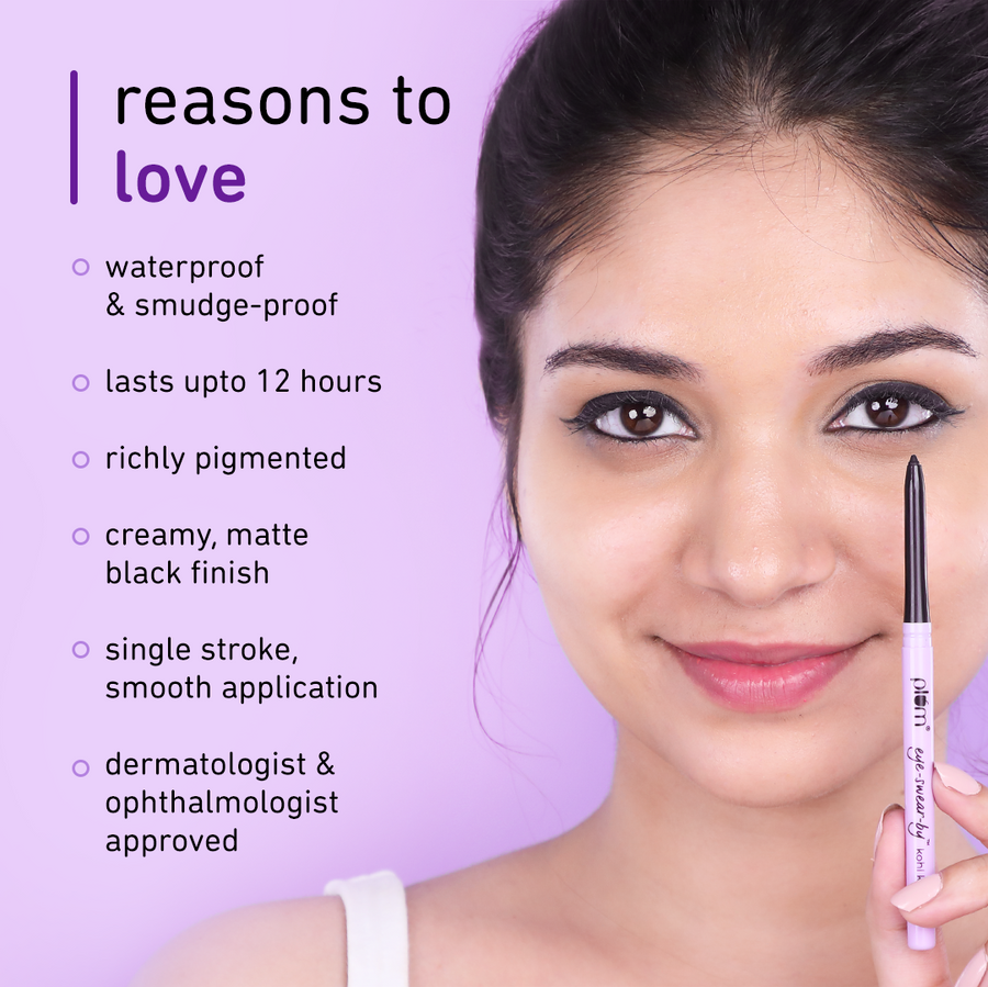 Plum Pore Kohl Kajal Black - Indicrest Buy at Indicrest Image 3