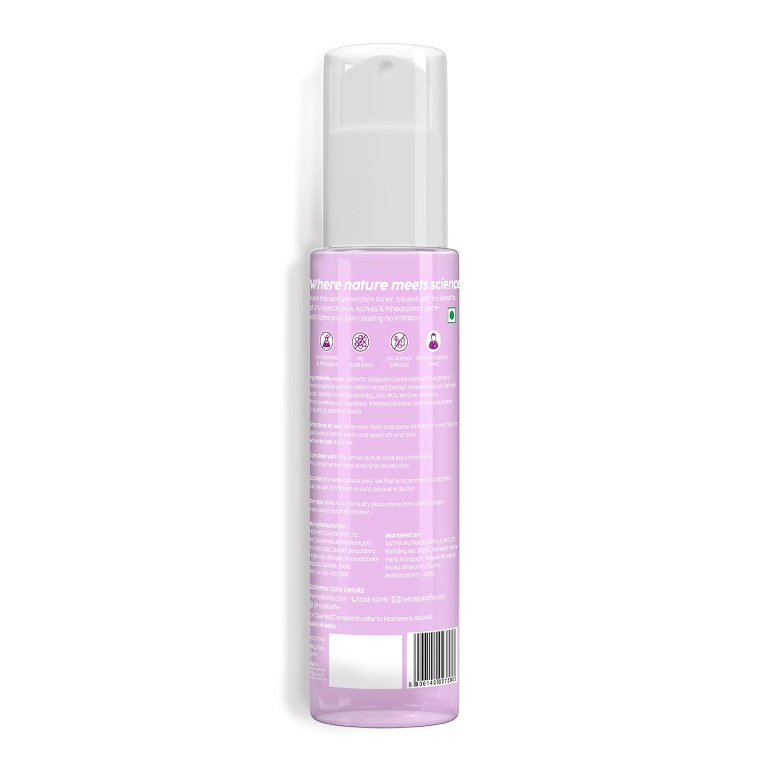 Plix Jamun Clarifying Fruity Toner for Pore Refining & Reducing Acne, 150ml Buy at Indicrest Image 2