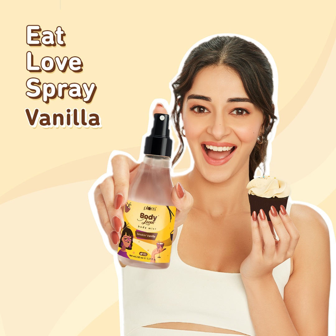 Plum Smokin' Vanilla Body Mist by Plum BodyLovin' | Long Lasting | Travel-Friendly | Spicy Vanilla Fragrance | Perfume Body Spray, 150ml Buy at Indicrest Image 3