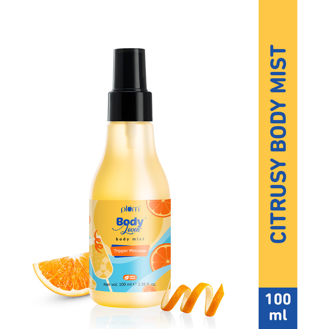 Plum Trippin' Mimosas Body Mist by Plum BodyLovin' | Long Lasting | Travel-Friendly | Citrusy Fragrance | Perfume Body Spray, 150ml Buy at Indicrest Image 10