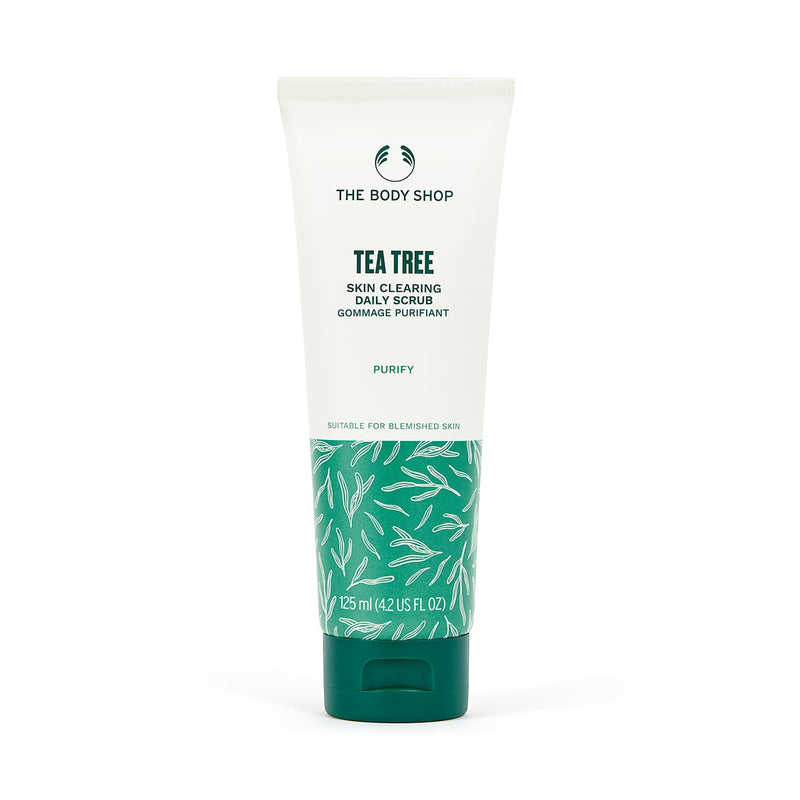 The Body Shop Tea Tree Squeaky Clean Scrub with Purifying Tea Tree Oil (125 ml) Buy at Indicrest