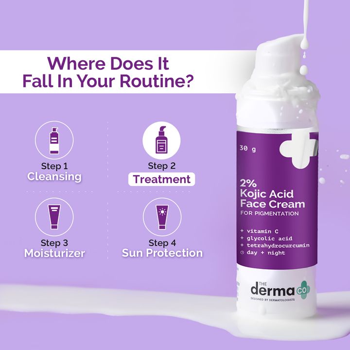 The Derma Co. 2% Kojic Acid Cream for Spot-Free Glow, 30g6