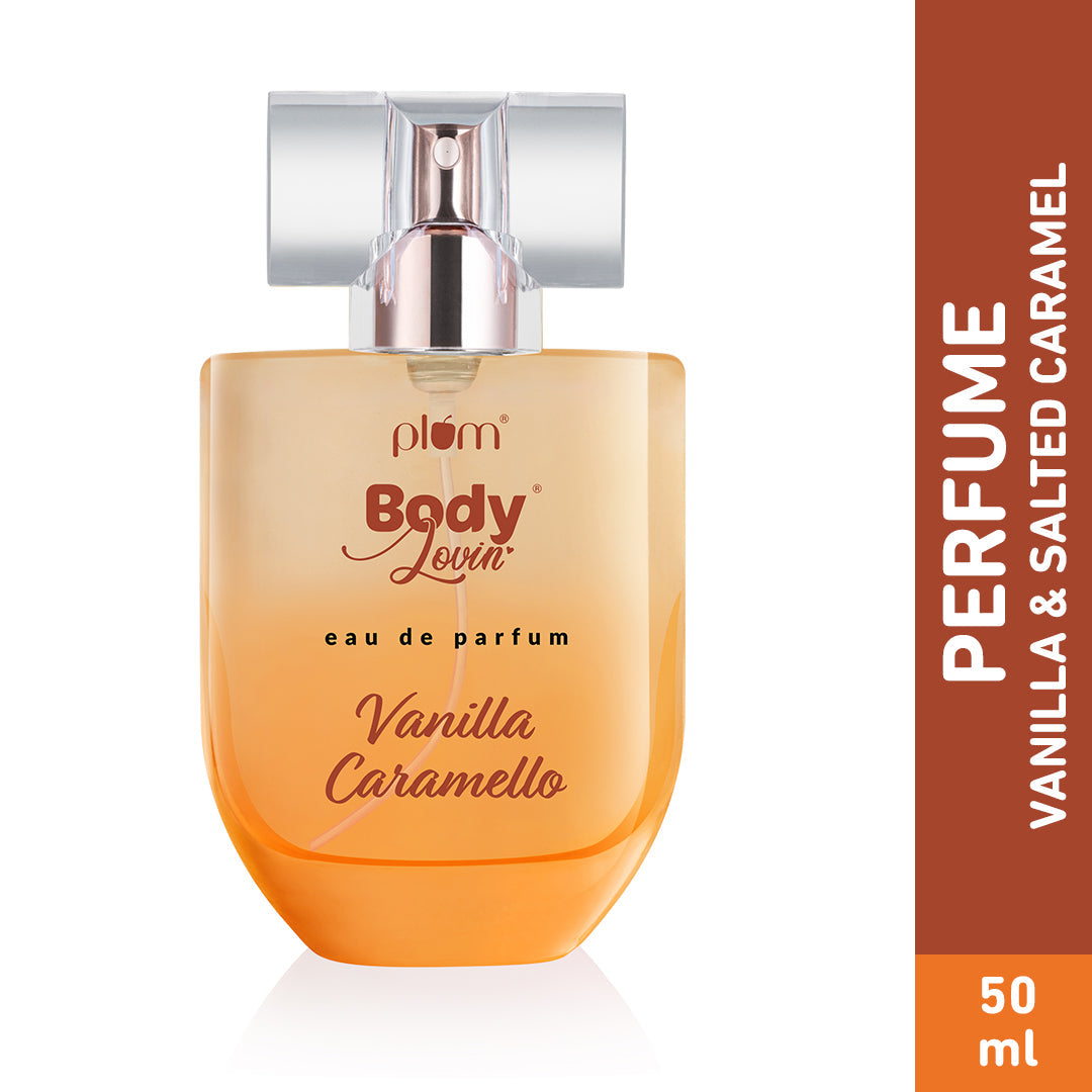 Plum Vanilla Caramello Eau De Parfum (Perfume) by Plum BodyLovin' | Long Lasting | Vanilla & Salted Caramel Fragrance | Supremely Luxurious, 50ml Buy at Indicrest Image 2