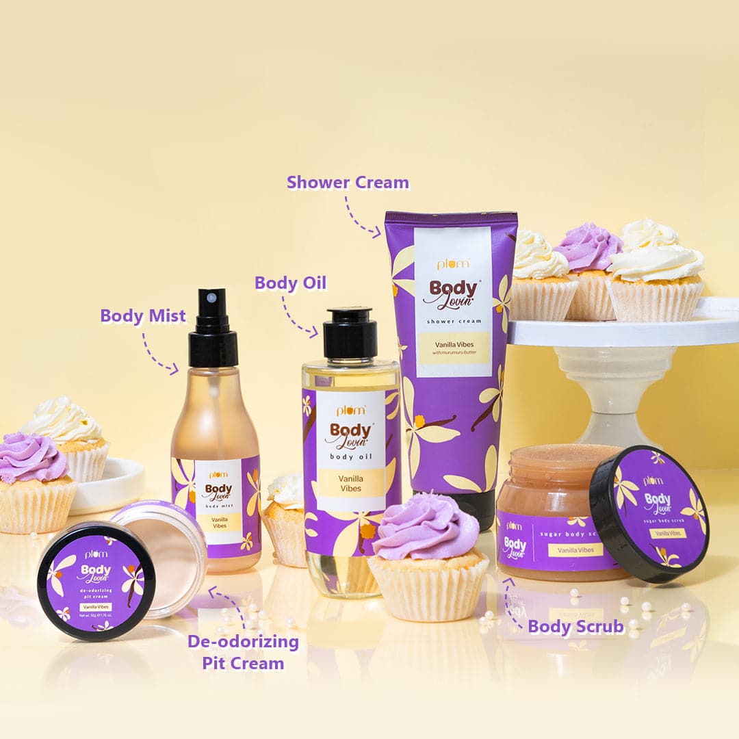 Plum Vanilla Vibes Body Oil by Plum BodyLovin' | Intense Moisture & Instant Glow | Non-Greasy & Lightweight | Nourishes Skin | Warm Vanilla Fragrance, 100ml Buy at Indicrest Image 15
