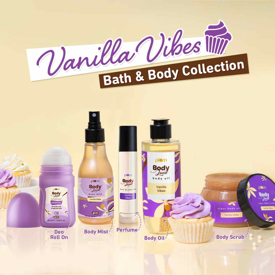 Plum Vanilla Vibes Deodorant Roll On by Plum BodyLovin' | 4% Lactic Acid & 1% Glycolic Acid | Controls Odor & Fades Underarm Darkness | Warm Vanilla Fragrance, 50ml Buy at Indicrest Image 10