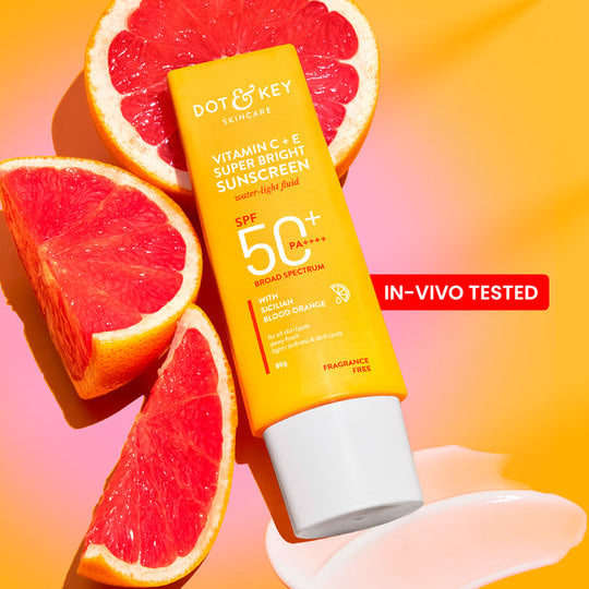Dot & Key Vitamin C + E Sunscreen, SPF 50+ PA++++, 80g Buy at Indicrest
