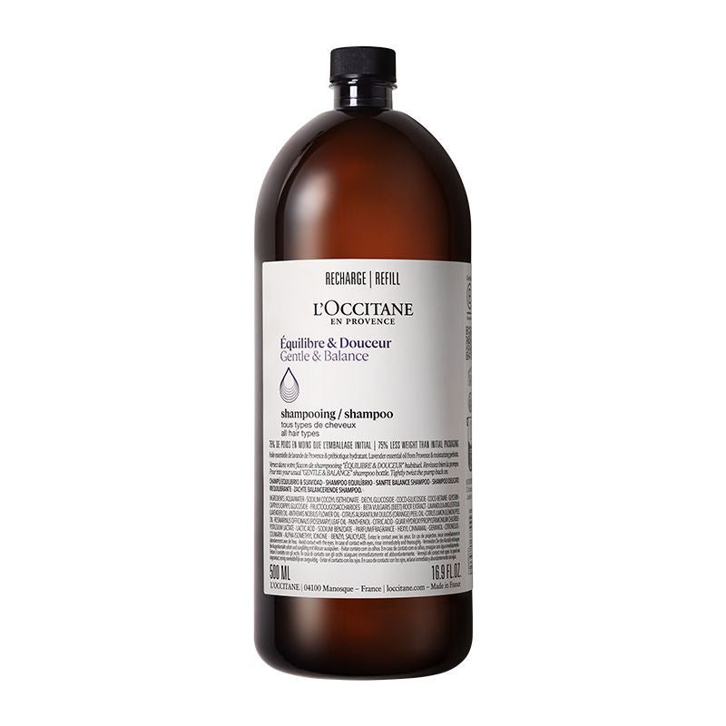 L'Occitane Gentle & Balance Shampoo Refill, 500ml, Buy from Indicrest