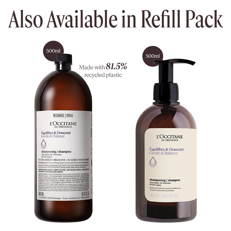 L'Occitane Gentle & Balance Shampoo Refill, 500ml