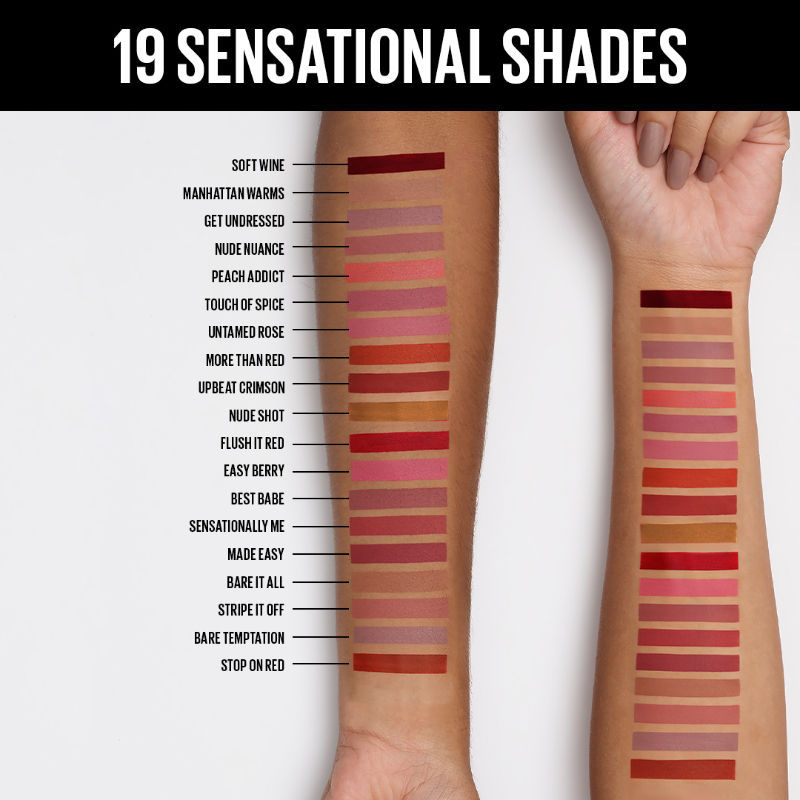 Maybelline New York Sensatiol Liquid Matte Lipstick, Weightless Comfort - 11 Made Easy, 7ml Buy at Indicrest Image 5