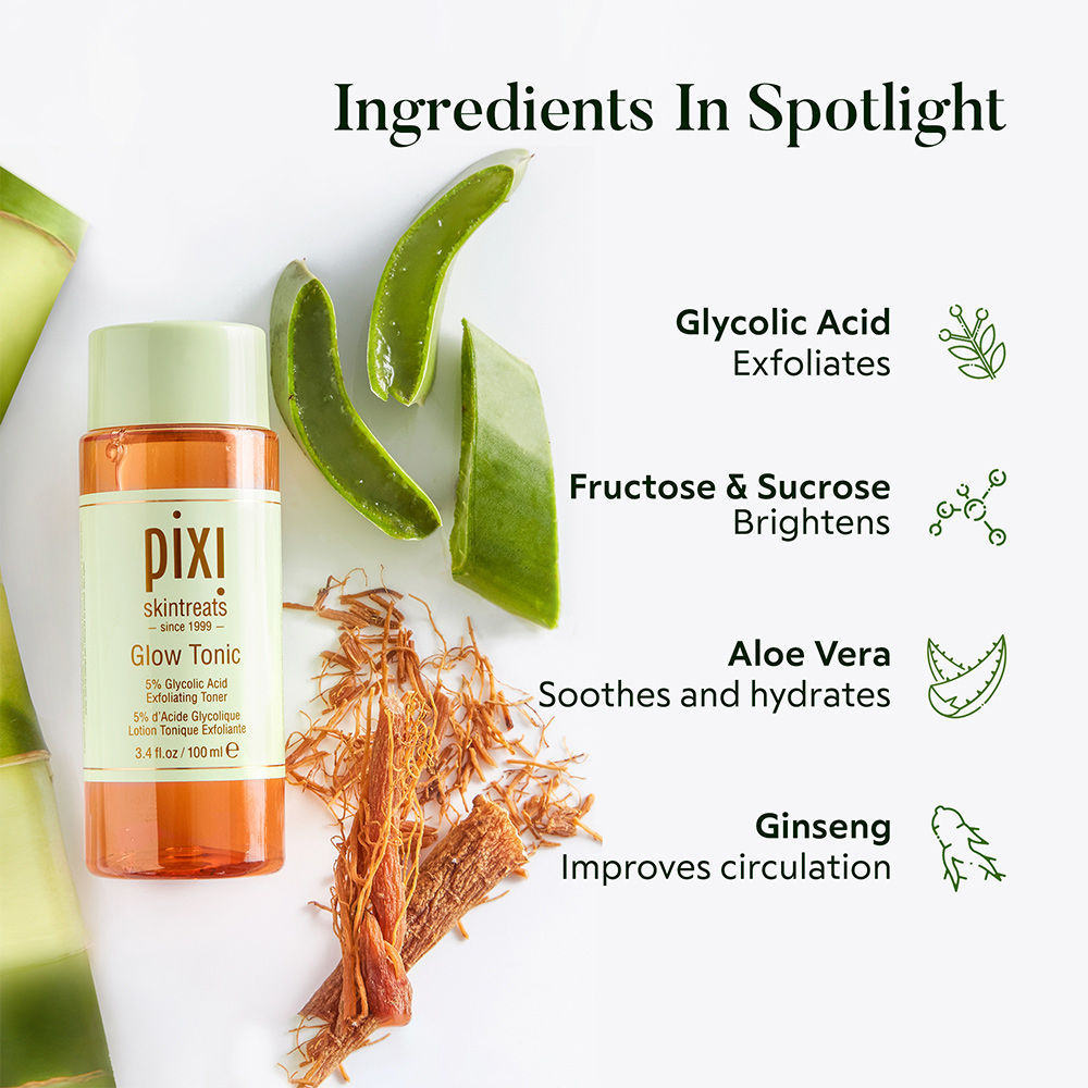 PIXI Glow Tonic Exfoliating Toner With Glycolic Acid, 100ml