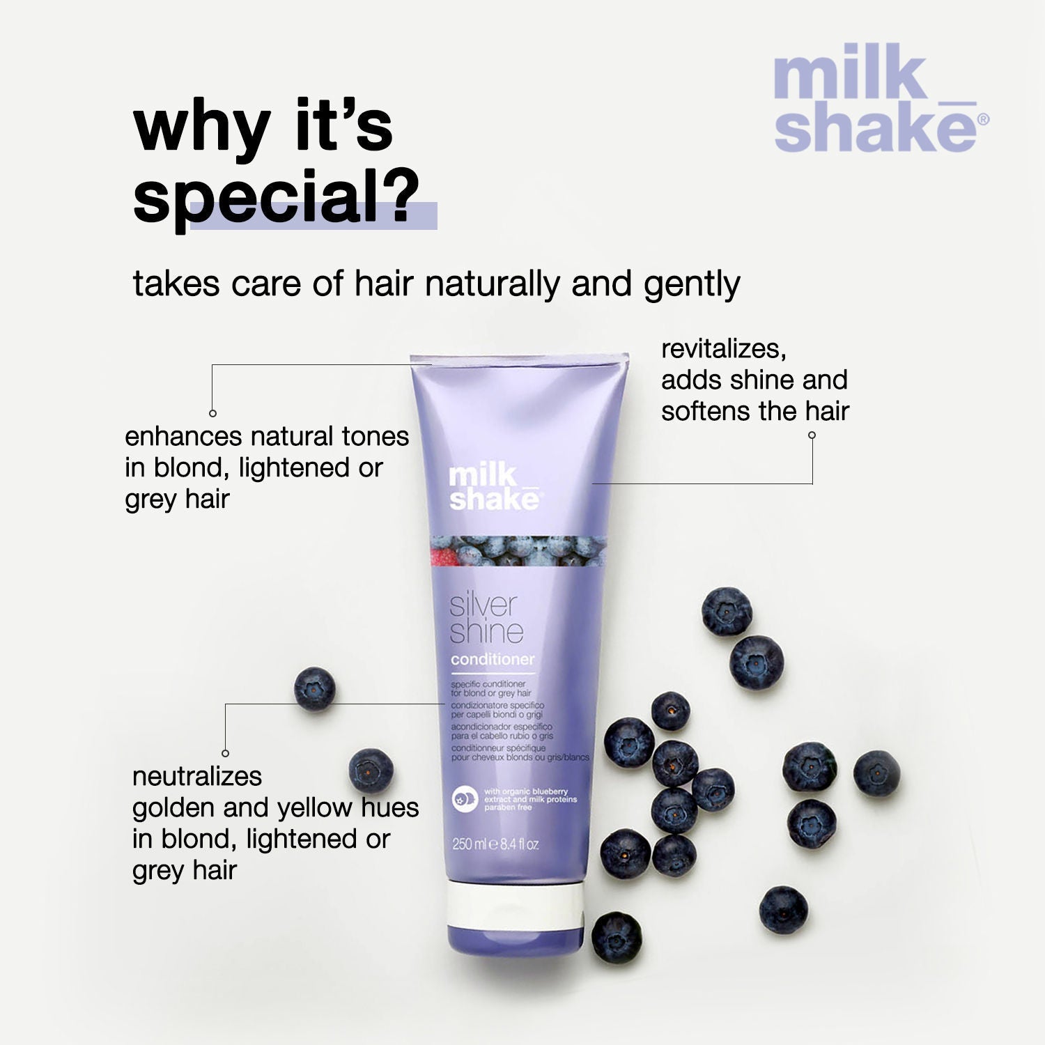 Milkshake Silver Shine Conditioner, 250ml
